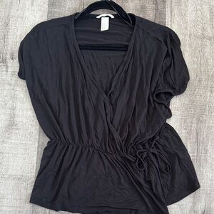 Black Wrap Top